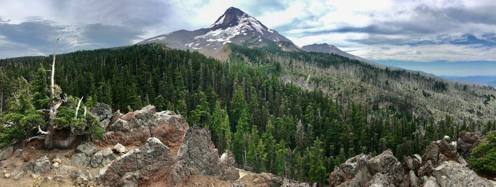 Panoramic view of Mount Hood
